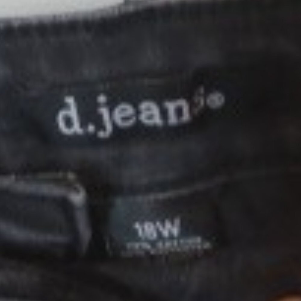 D. JEANS BLACK STUDDED SIZE 18W DENIM CASUAL FASHION JEANS-MISSING STUDS